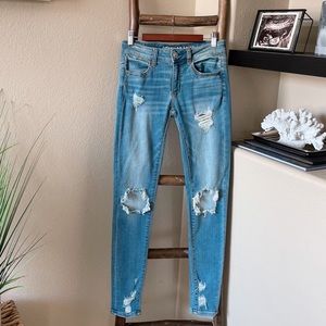 American Eagle Distressed Skinny Jeans